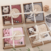 Welcome Baby Gift Box - Charming 6-Piece Set for Newborns: White