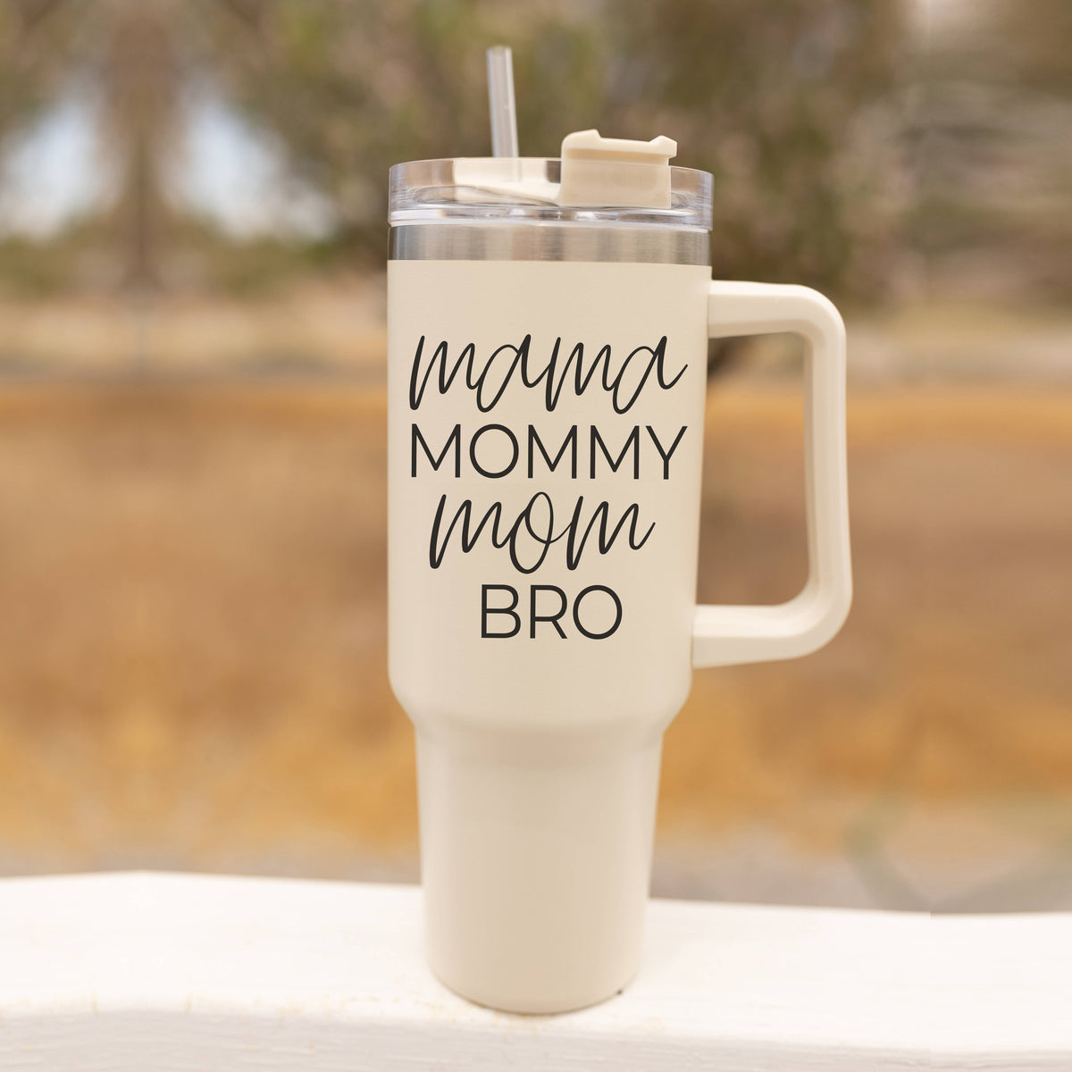 Fall Mug With Lid, Autumn Leaves + Pumpkins Please 40oz Mug: Sweater Weather-Off White