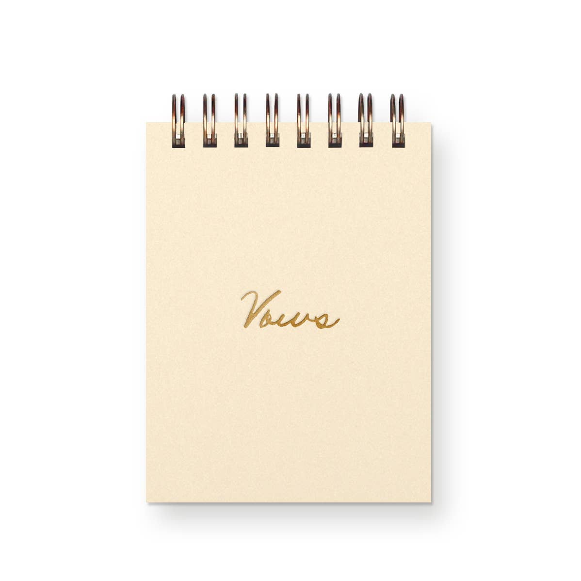 Vows Mini Jotter Notebook: French Vanila