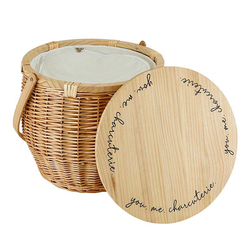 You. Me. Charcuterie Picnic Basket