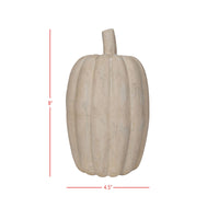 SALE - Moira Cream Paper Mache Pumpkin Fall Decor
