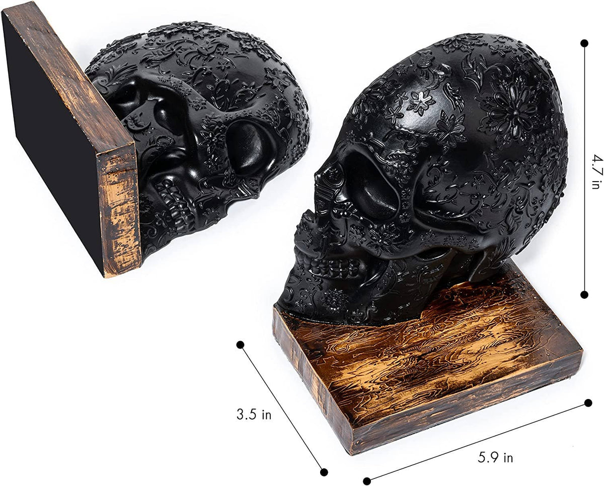 Skull Book Ends