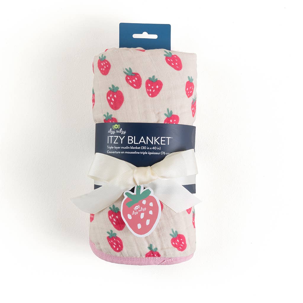Itzy Blanket™: Strawberries + Cream