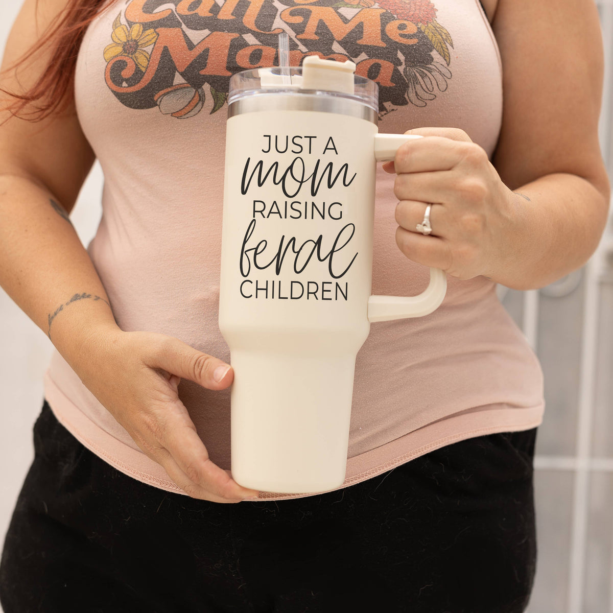 Fall Mug With Lid, Autumn Leaves + Pumpkins Please 40oz Mug: Hocus Pocus