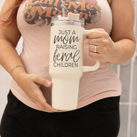 Fall Mug With Lid, Autumn Leaves + Pumpkins Please 40oz Mug: Hocus Pocus