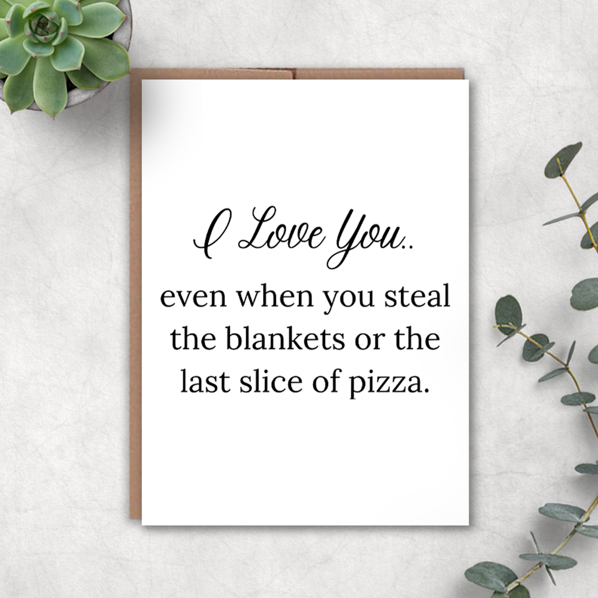 I Love You Card