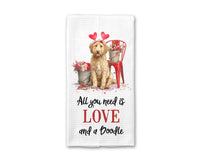 Doodle Valentines Day Kitchen Towel