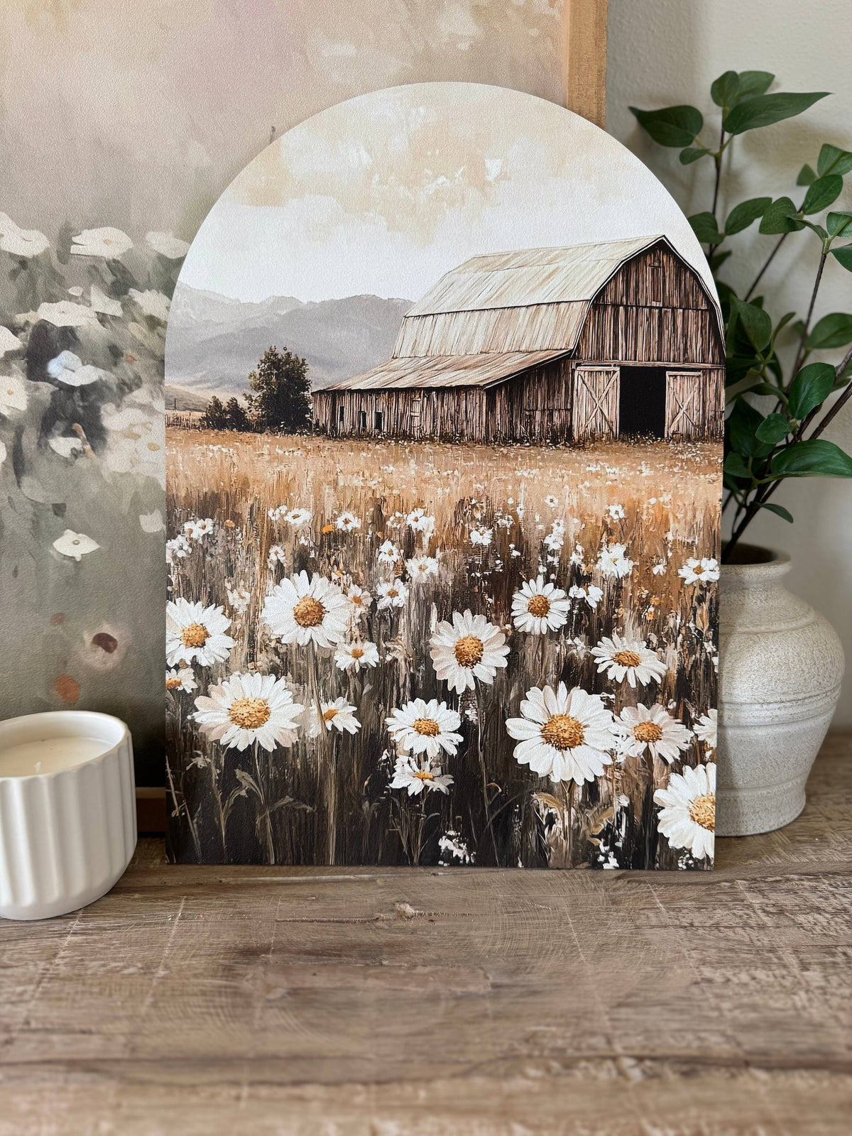 Summer Barn, Arch: 16x23"