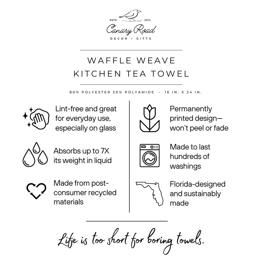 Doodle Valentines Day Kitchen Towel