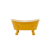 Mustard Enamel Bathtub Metal Soap Dish
