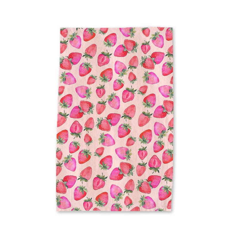 Strawberry Tea Towel -  Summer Fruit Kitchen Decor