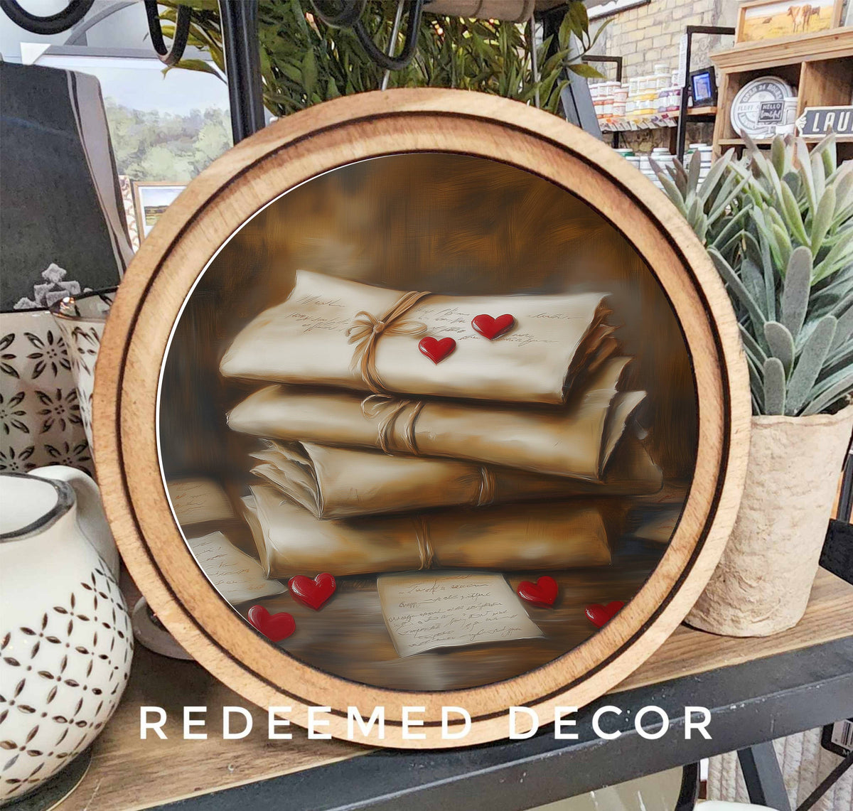 8" Round Love Letters