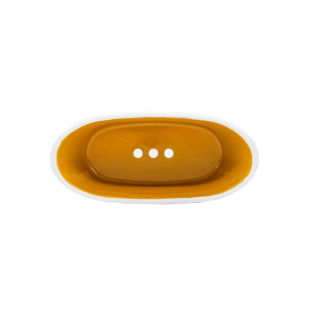 Mustard Enamel Bathtub Metal Soap Dish