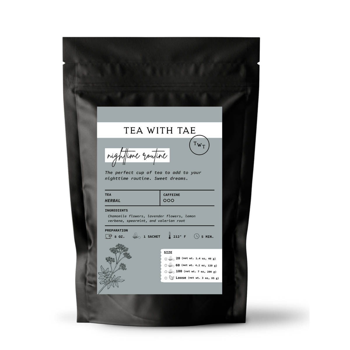 Nighttime Routine Herbal Tea Pouch