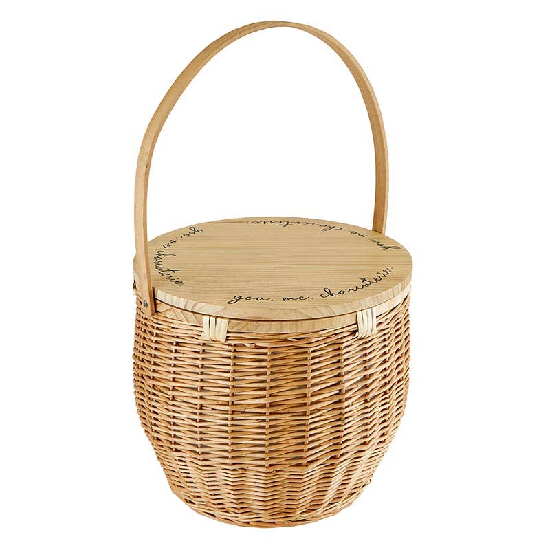 You. Me. Charcuterie Picnic Basket