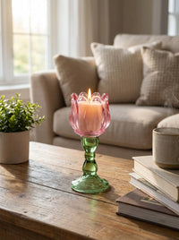 Wine Glass Candle Vanilla Cloud Scent