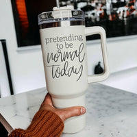 Fall Mug With Lid, Autumn Leaves + Pumpkins Please 40oz Mug: Hocus Pocus