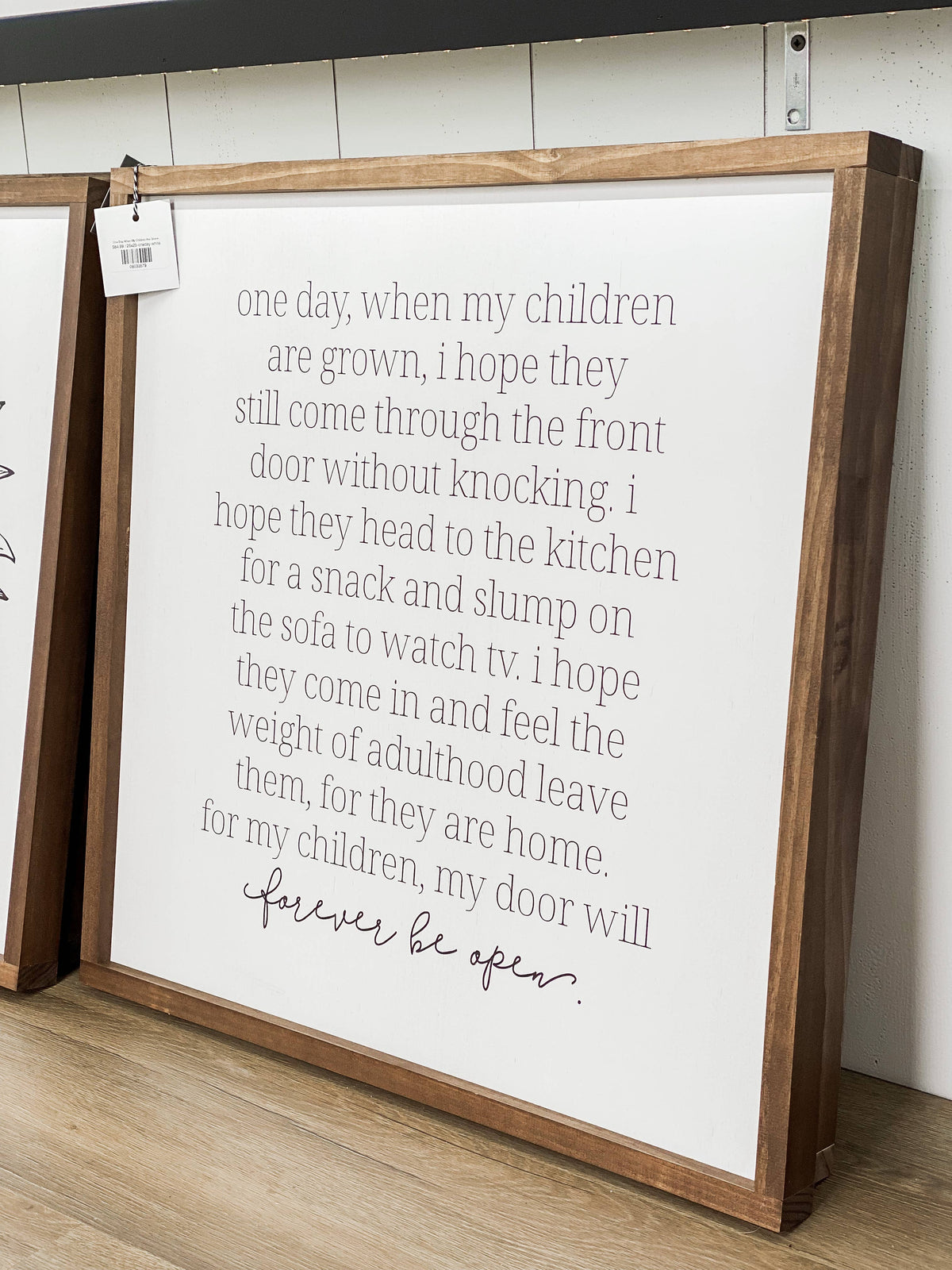 One Day When My Children sign