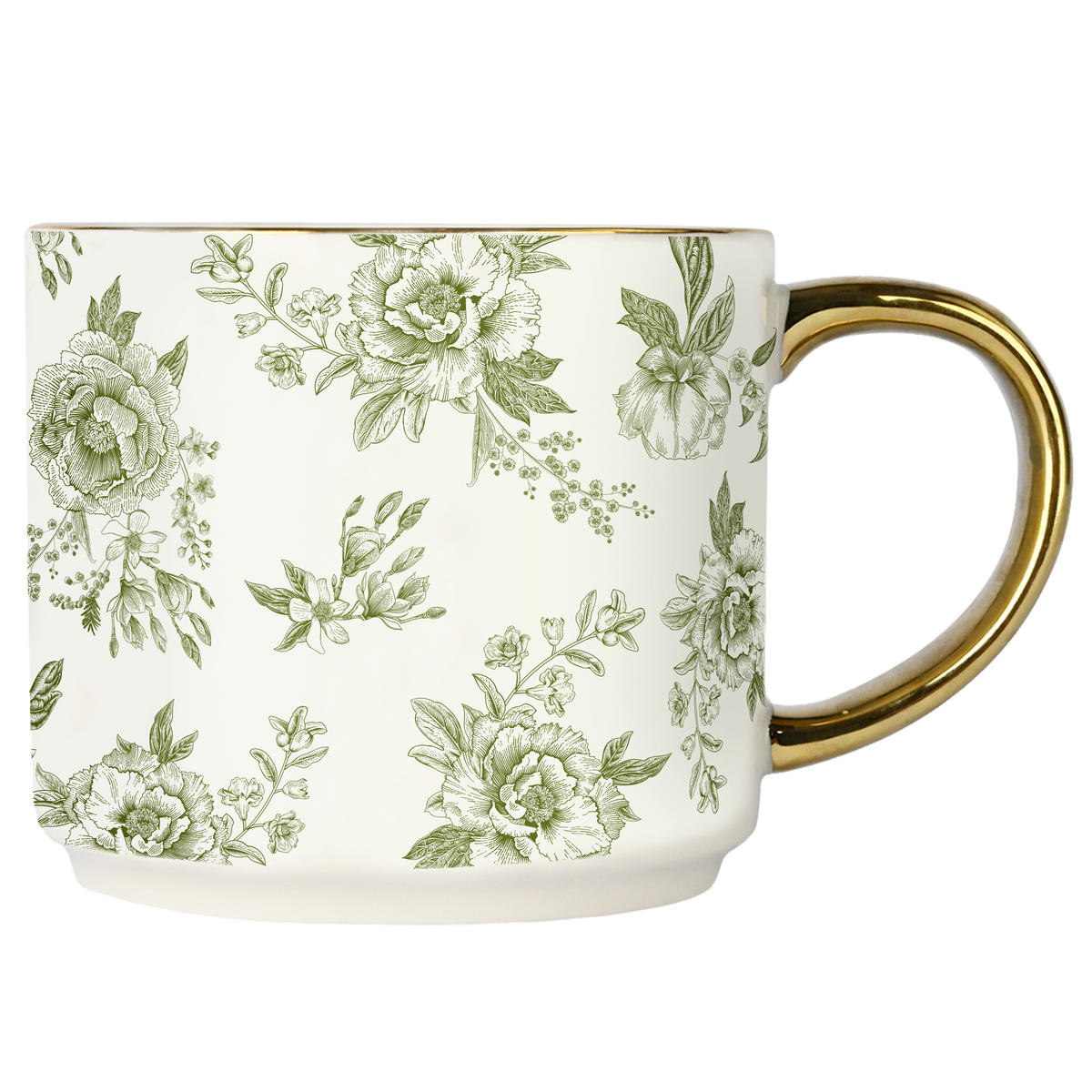 Green Delft Coffee Mug - Home Decor & Gifts