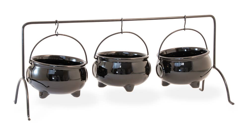 Halloween Cauldron Serving Set Set