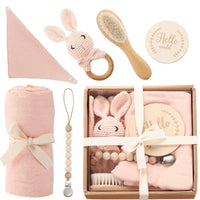 Welcome Baby Gift Box - Charming 6-Piece Set for Newborns: White