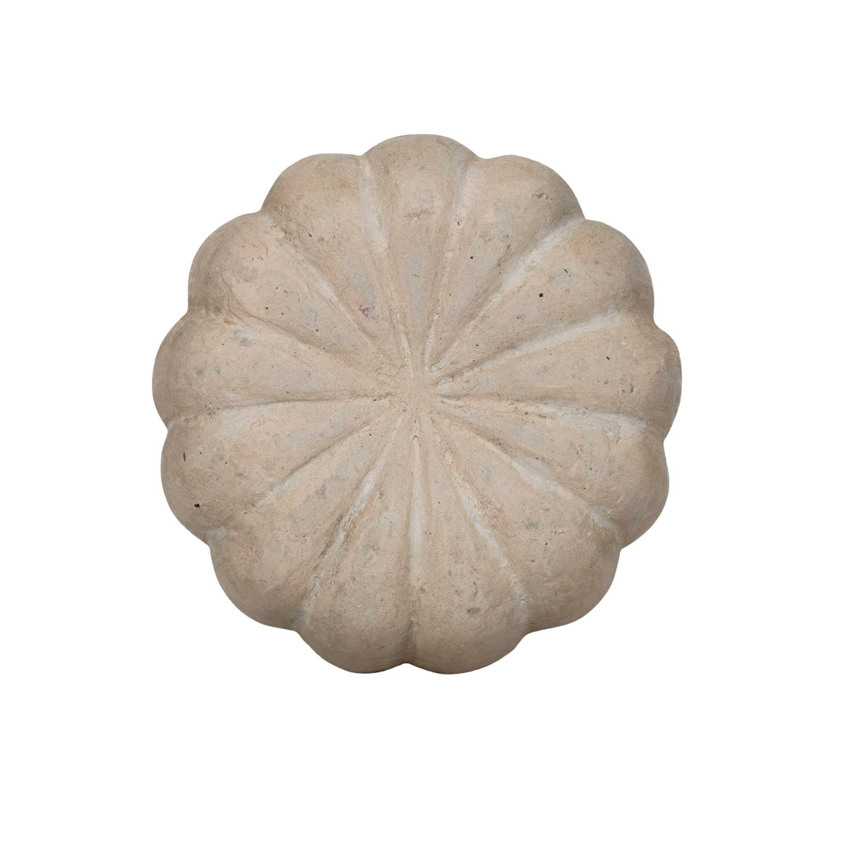 SALE - Moira Cream Paper Mache Pumpkin Fall Decor
