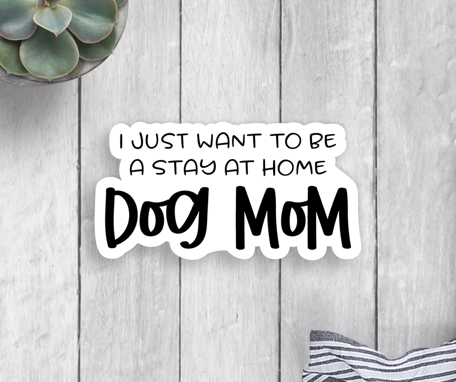 Dog Mom Vinyl Sticker