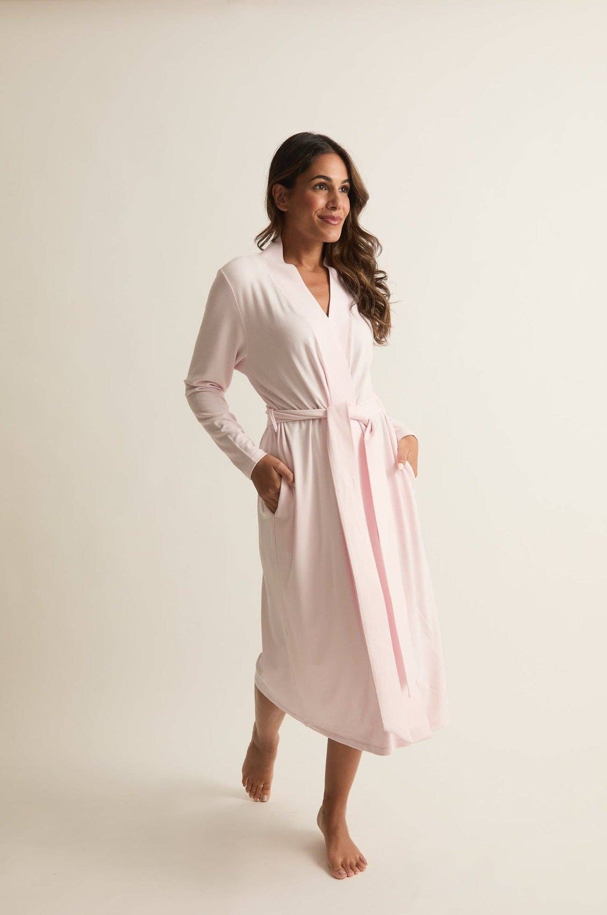 Soft Lounge Robe: Soft Pink