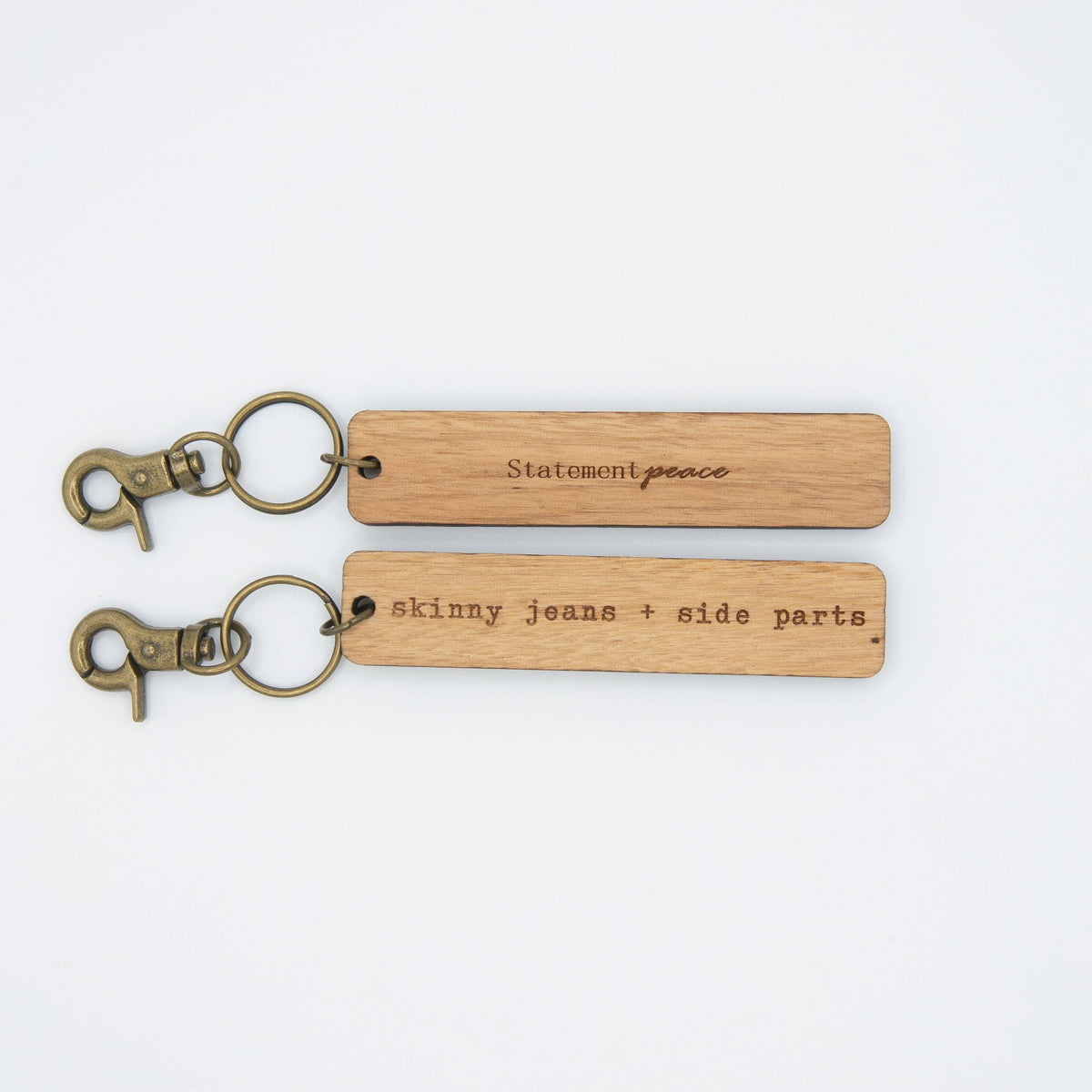 Wooden Skinny Jeans Keychain