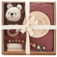 Welcome Baby Gift Box - Charming 6-Piece Set for Newborns: White