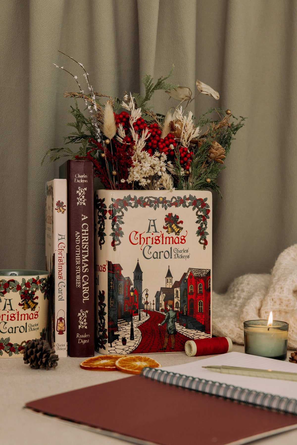 Large Book Vase, A Christmas Carol