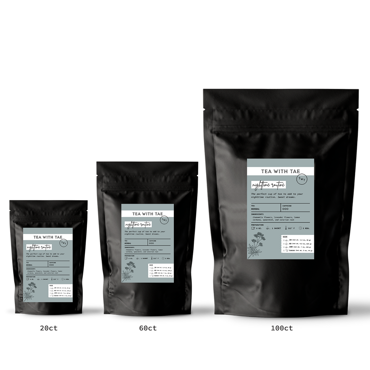 Nighttime Routine Herbal Tea Pouch