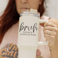 Fall Mug With Lid, Autumn Leaves + Pumpkins Please 40oz Mug: Sweater Weather-Off White