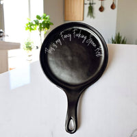 Sarcastic Kitchen Decor | Spoon Rest + Wooden Spoon Gift Set: Mom's Kitchen-BLACK / Dark Wood