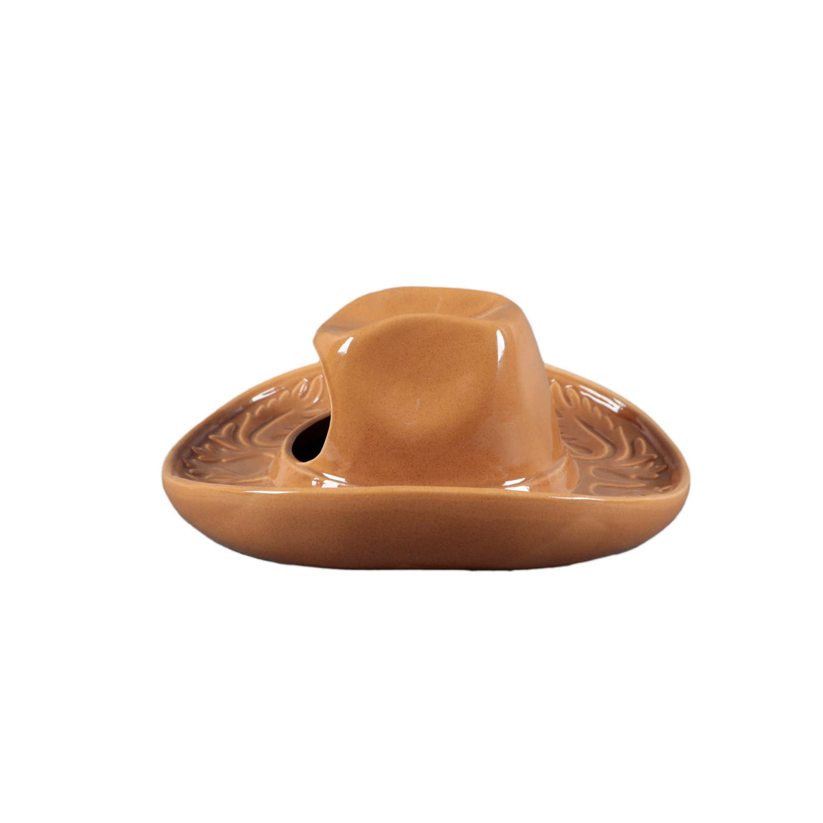 Ceramic Cowboy Hat Hanging Vase 8"