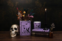 Large Book Vase, The Raven - Purple