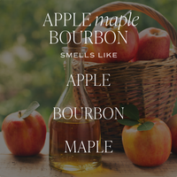 Apple Maple Bourbon 15 oz Soy Candle - Fall Decor