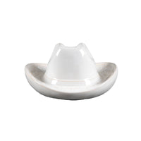 Ceramic Cowboy Hat Hanging Vase 8"