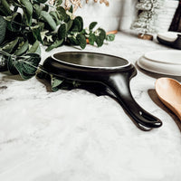 Sarcastic Kitchen Decor | Spoon Rest + Wooden Spoon Gift Set: Mom's Kitchen-BLACK / Dark Wood