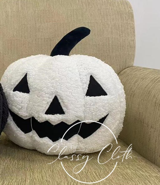 White Pumpkin Sherpa Pillow