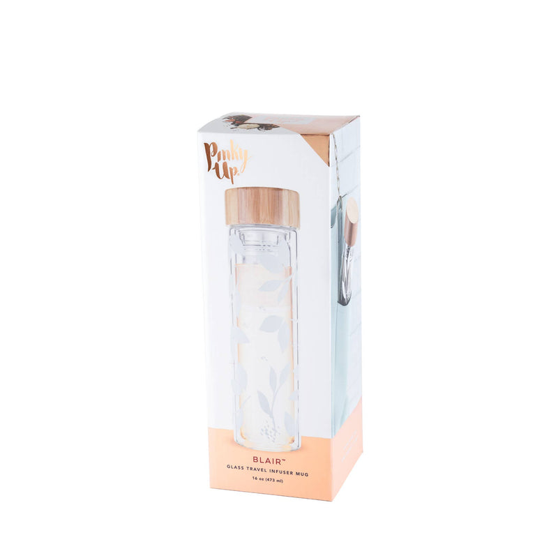 Insulated Glass Travel Mug with Infuser