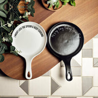 Sarcastic Kitchen Decor | Spoon Rest + Wooden Spoon Gift Set: Mom's Kitchen-BLACK / Dark Wood