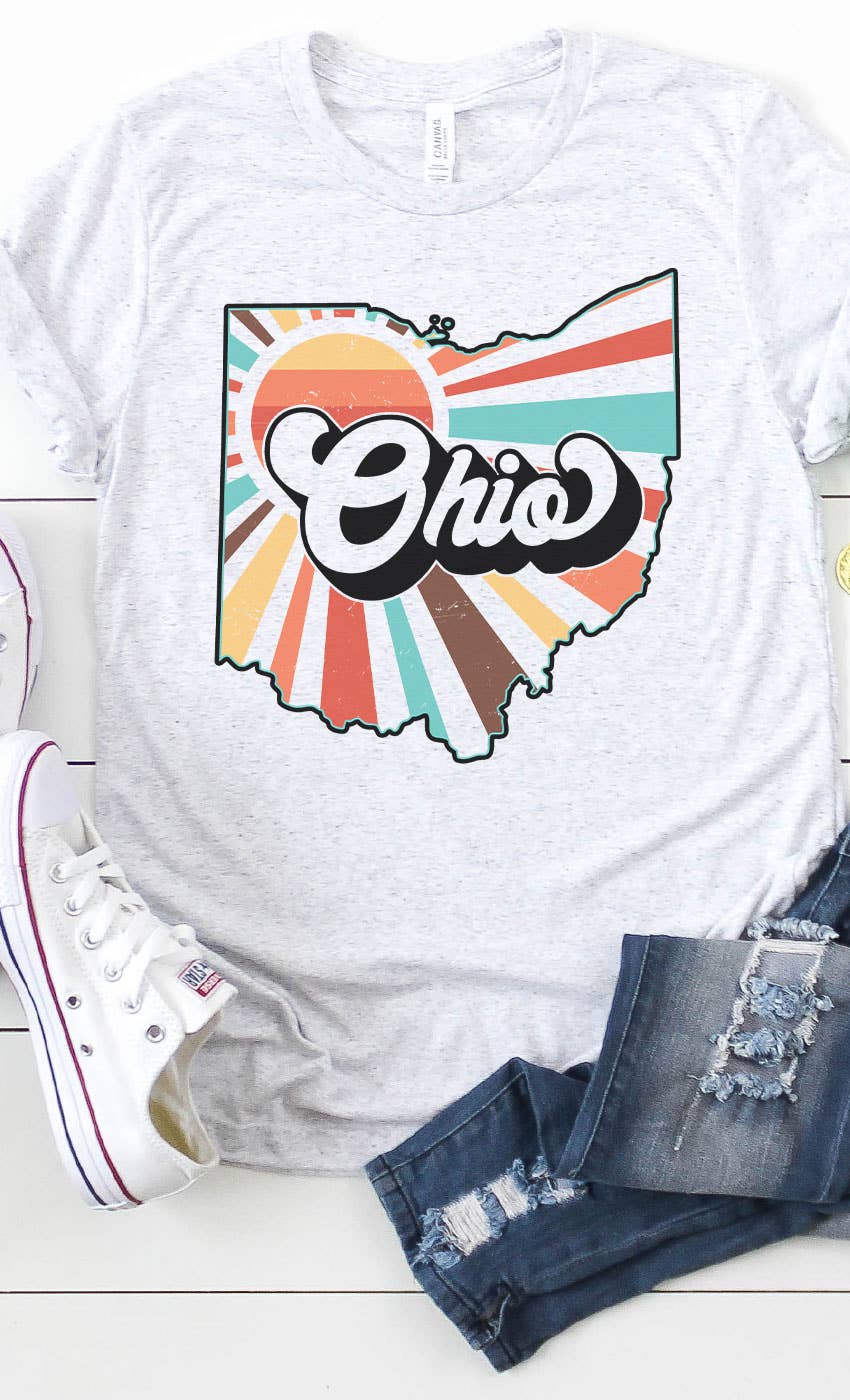 Ohio Retro State Graphic Tee