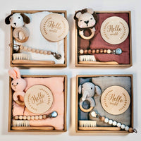 Welcome Baby Gift Box - Charming 6-Piece Set for Newborns: White