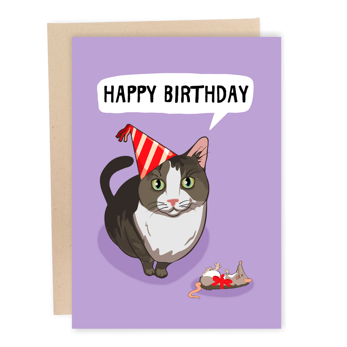 Dead Mouse Greeting Card