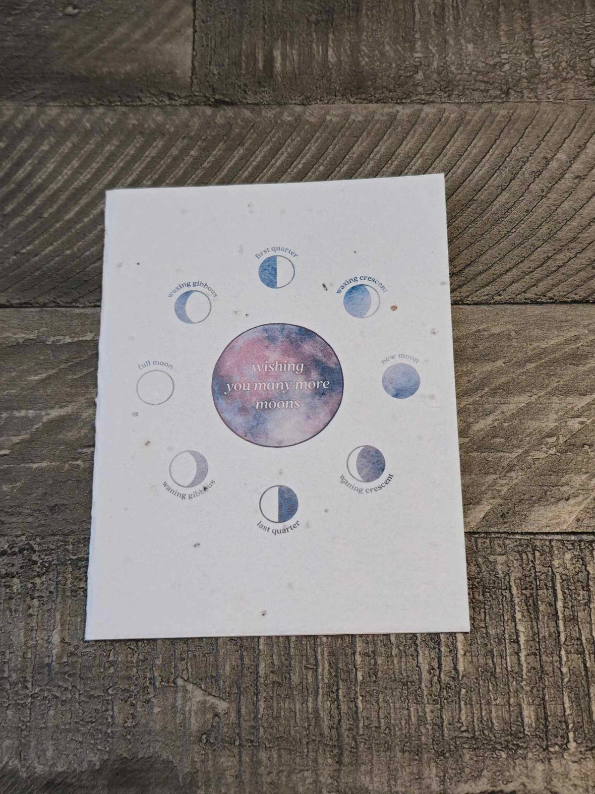 Moon Phase Birthday Plantable Card